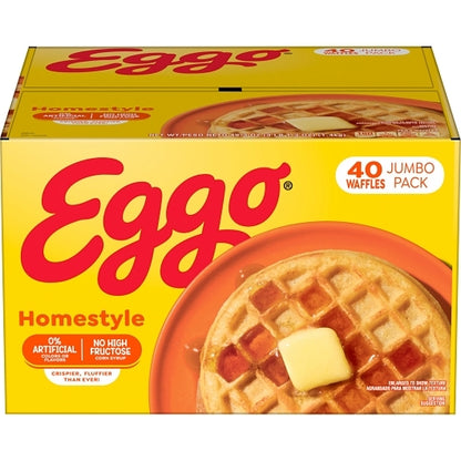 Eggo Homestyle WAFFLES, 1 x 49.3 oz Case - Breakfast Foods
