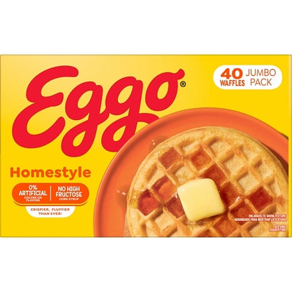 Eggo Homestyle WAFFLES, 1 x 49.3 oz Case - DOT product image 2