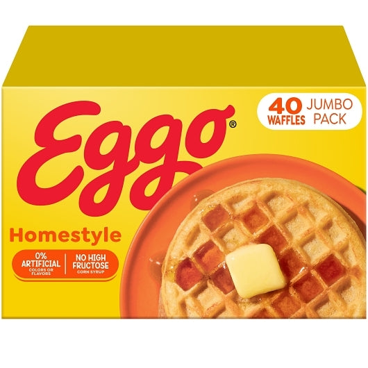 Eggo Homestyle WAFFLES, 1 x 49.3 oz Case - DOT product image 6