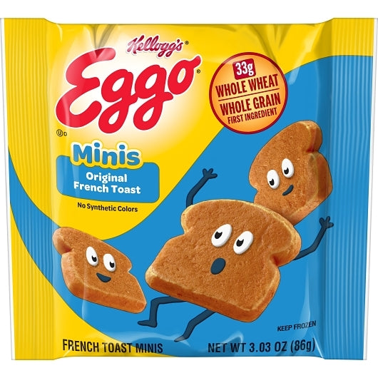Eggo Bites Mini French Toast, 72 x 3.03 oz Case - Breakfast Foods