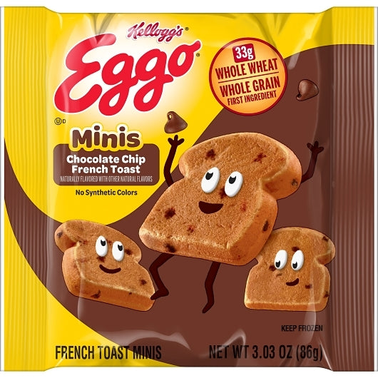 Eggo Bites Mini Chocolate Chip French Toast, 72 x 3.03 oz Case - DOT product image 3