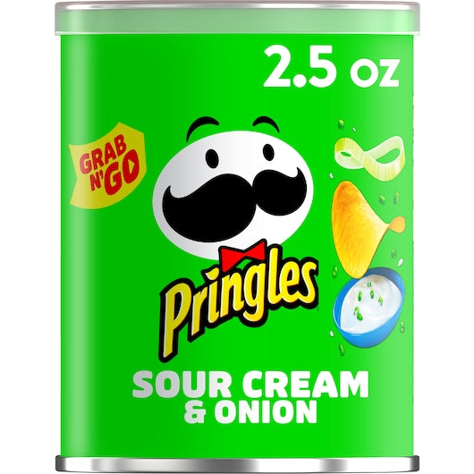 Pringles Grab & Go Sour Cream & Onion Potato Crisp, 12 x 2.5 oz Case - DOT product image 5