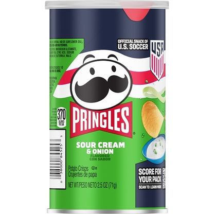 Pringles Grab & Go Sour Cream & Onion Potato Crisp, 12 x 2.5 oz Case - DOT product image 4