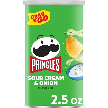 Pringles Grab & Go Sour Cream & Onion Potato Crisp, 12 x 2.5 oz Case - DOT product image 6