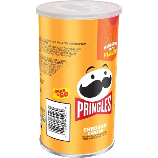 Pringles Grab & Go Cheddar Cheese Potato Crisp, 12 x 2.5 oz Case - DOT product image 6