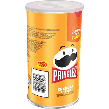Pringles Grab & Go Cheddar Cheese Potato Crisp, 12 x 2.5 oz Case - DOT product image 6