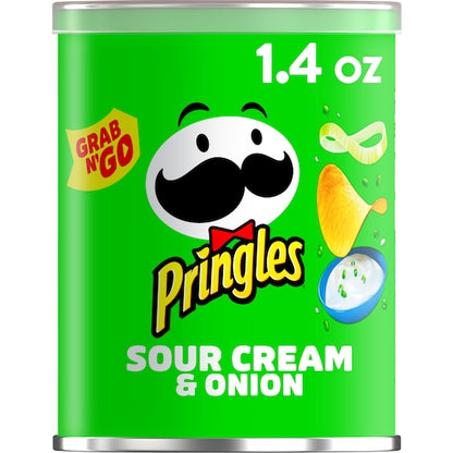 Pringles Grab & Go Sour Cream & Onion Potato Crisp, 12 x 1.4 oz Case - DOT product image 3