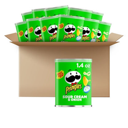 Pringles Grab & Go Sour Cream & Onion Potato Crisp, 12 x 1.4 oz Case - DOT product image 5