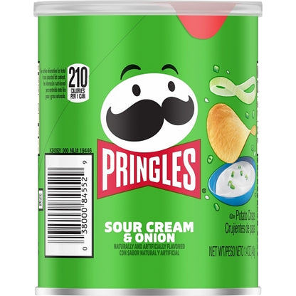Pringles Grab & Go Sour Cream & Onion Potato Crisp, 12 x 1.4 oz Case - DOT product image 8