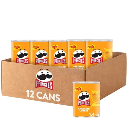 Pringles Cheddar Cheese Potato Crisp, 12 x 1.4 oz Case - DOT product image 7