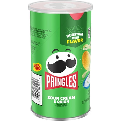 Pringles Grab & Go Sour Cream & Onion Potato Crisp, 12 x 2.5 oz Case - DOT product image 2