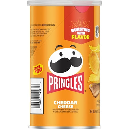 Pringles Grab & Go Cheddar Cheese Potato Crisp, 12 x 2.5 oz Case - DOT product image 5