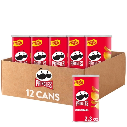 Pringles Original Potato Crisp, 12 x 2.3 oz Case - DOT product image 7