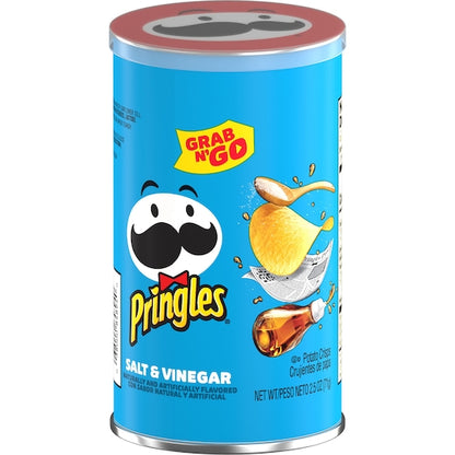 Pringles Salt & Vinegar Potato Crisp, 12 x 2.5 oz Case - DOT product image 2