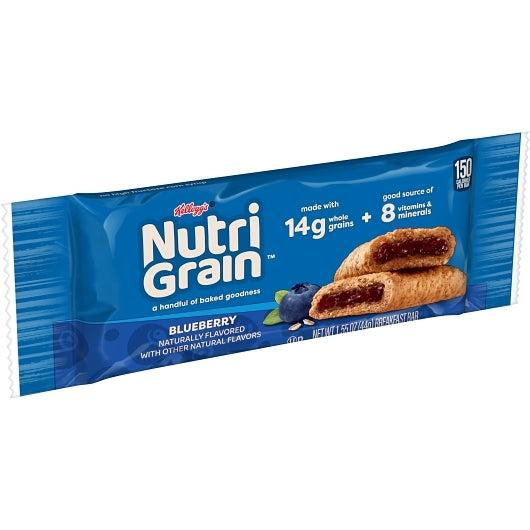 Kelloggs Nutrigrain Blueberry Nutri-Grain Blueberry Cereal Bar, 6 x 16 x 1.55 oz Case - DOT product image 4