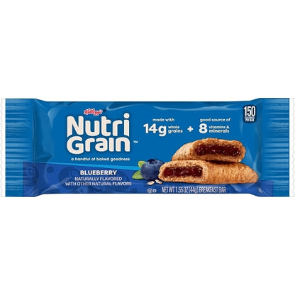 Kelloggs Nutrigrain Blueberry Nutri-Grain Blueberry Cereal Bar, 6 x 16 x 1.55 oz Case - DOT product image 3