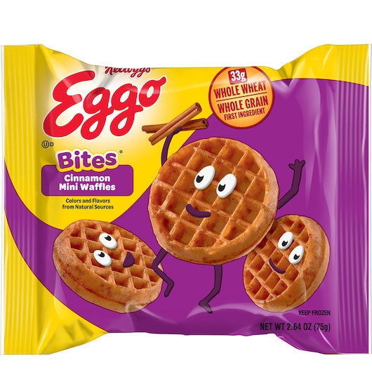 Eggo Bites Cinnamon Mini Waffles, 72 x 2.64 oz Case - DOT product image 4