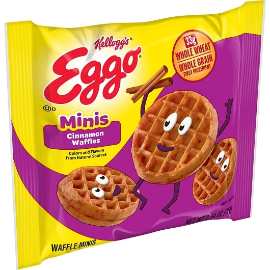 Eggo Bites Cinnamon Mini Waffles, 72 x 2.64 oz Case - DOT product image 5