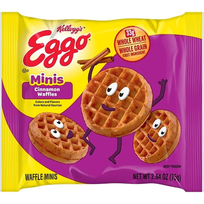 Eggo Bites Cinnamon Mini Waffles, 72 x 2.64 oz Case - DOT product image 3