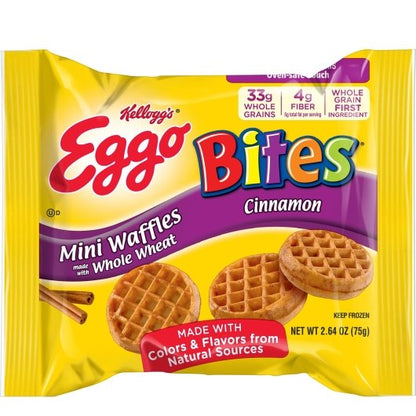 Eggo Bites Cinnamon Mini Waffles, 72 x 2.64 oz Case - DOT product image 2