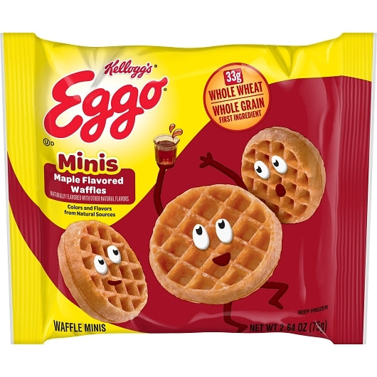 Eggo Bites Maple Mini Waffles, 72 x 2.64 oz Case - Breakfast Foods