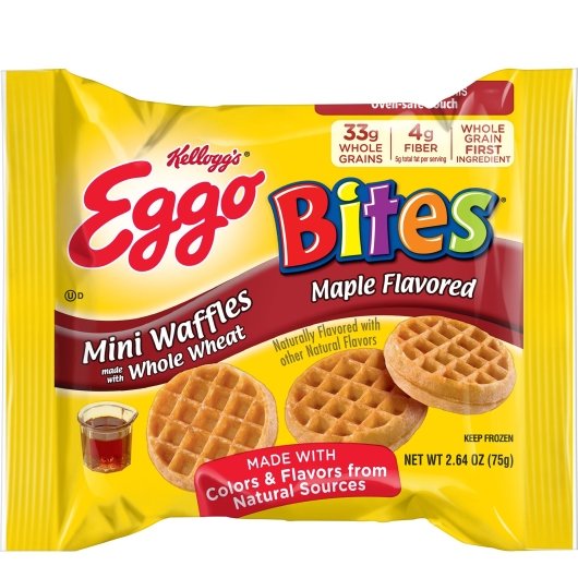 Eggo Bites Maple Mini Waffles, 72 x 2.64 oz Case - DOT product image 2