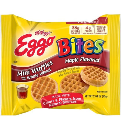 Eggo Bites Maple Mini Waffles, 72 x 2.64 oz Case - DOT product image 2