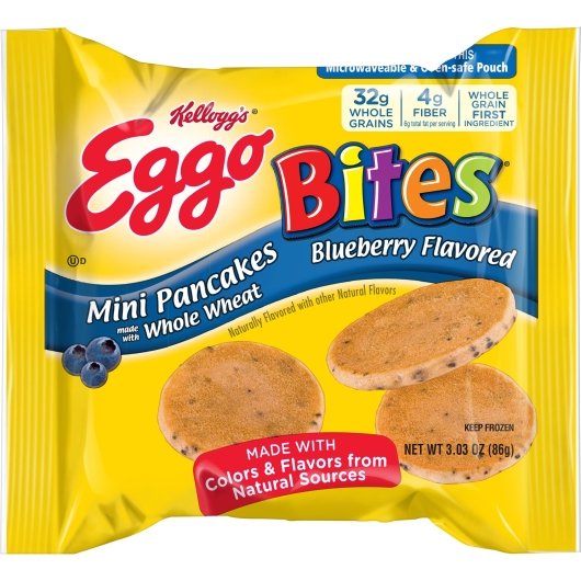 Eggo Bites Mini Blueberry Pancake, 72 x 3.03 oz Case - DOT product image 2