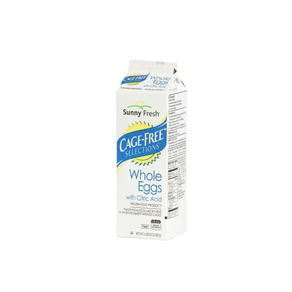 Sunny Fresh Cage Free Selection Liquid Whole Egg With Citric Acid, 12 x 2 lb Case - Pantry Ingredients