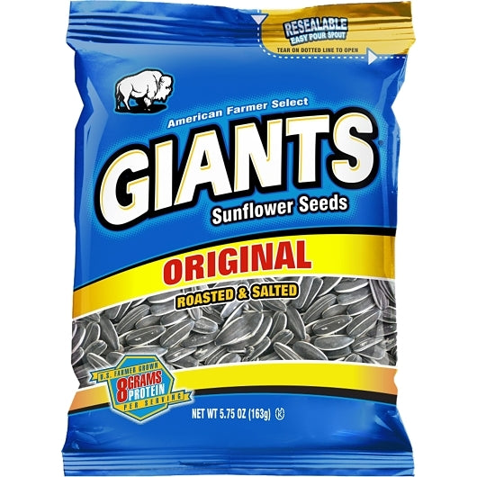 Giant Snack Inc Original Roasted & Salted Seeds, 12 x 5.75 oz Case - DOT product image 2