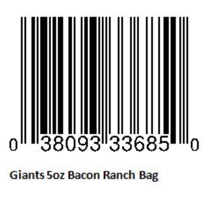 Giant Snack Inc Giants Bacon Ranch Seeds, 12 x 5 oz Case - Nuts & Seeds
