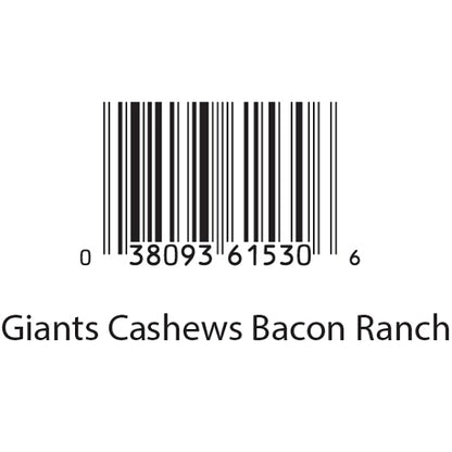 Giant Snack Giants Cashews Bacon Ranch, 8 x 4 oz Case - Nuts & Seeds