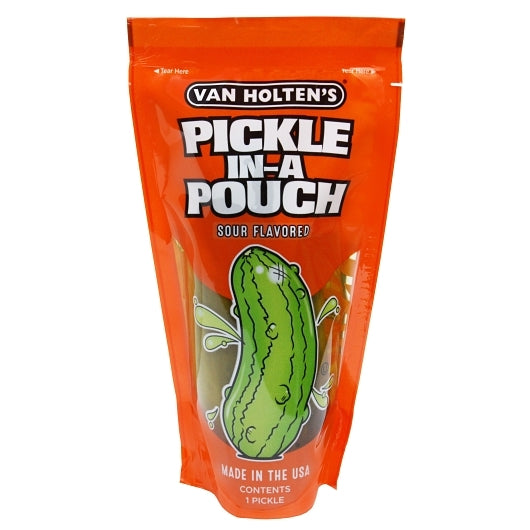 Van Holten's Large Sour Pickle Whole Single Serve Pouch, 12 x 1 each Case - Alternate product angle or state