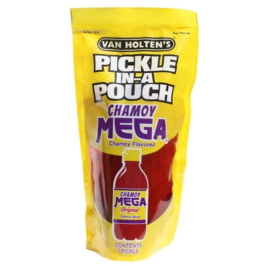 Van Holten's Chamoy Mega Jumbo Pickle Pouches, 12 x 1 each Case - Condiments & Sauces