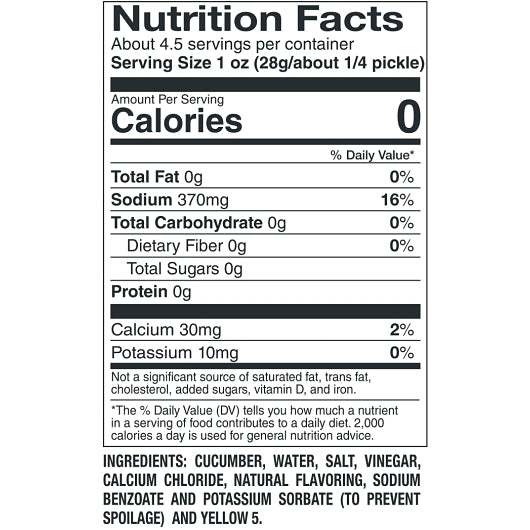 Van Holten's Dill Large Pickle Whole Single Serve Pouch, 12 x 1 each Case - Alternate product angle or state