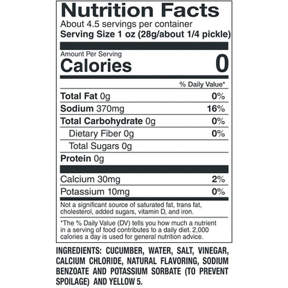 Van Holten's Dill Large Pickle Whole Single Serve Pouch, 12 x 1 each Case - Alternate product angle or state