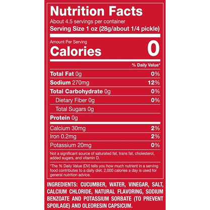 Van Holten's Large Hot And Spicy Pickle Whole Single Serve Pouch, 12 x 1 each Case - Alternate product angle or state