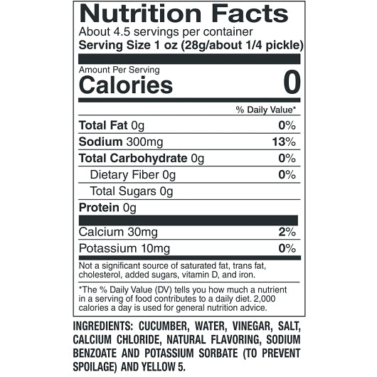 Van Holten's Large Sour Pickle Whole Single Serve Pouch, 12 x 1 each Case - Alternate product angle or state
