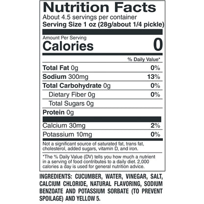 Van Holten's Large Sour Pickle Whole Single Serve Pouch, 12 x 1 each Case - Alternate product angle or state