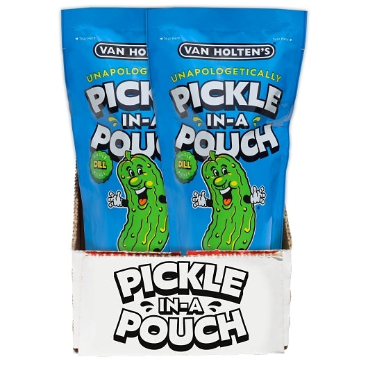 Van Holten's Dill Big Papa Pickle Whole Single Serve Pouches, 12 x 1 each Case - Condiments & Sauces
