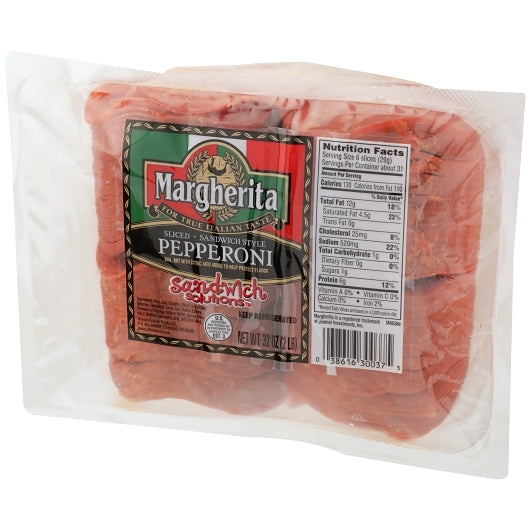 Armour Eckrich Solution Sandwich Style 3" Sliced Pepperoni, 8 x 2 lb Case - DOT product image 3