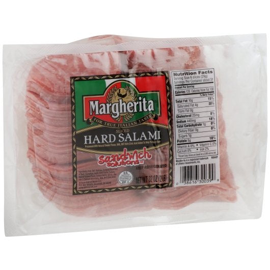 Margherita Salami Sliced Hard Sandwich Solution, 8 x 2 lb Case - DOT product image 3