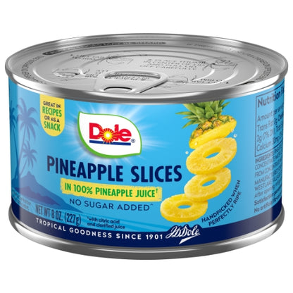 Dole Fancy Sliced Pineapple in 100% Juice, 12 x 8 oz Case - DOT product image 5