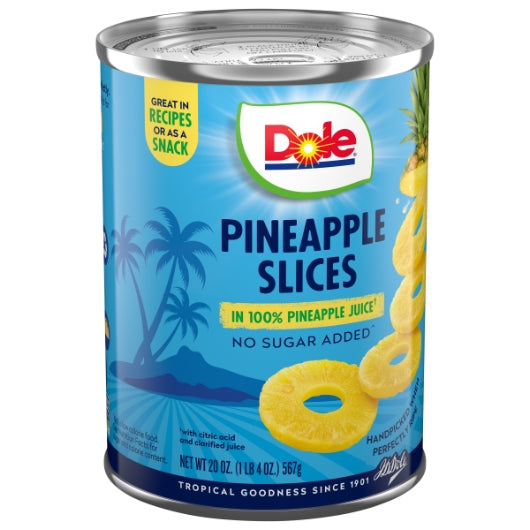 Dole Pineapple Sliced in Juice, 12 x 20 oz Case - DOT product image 3