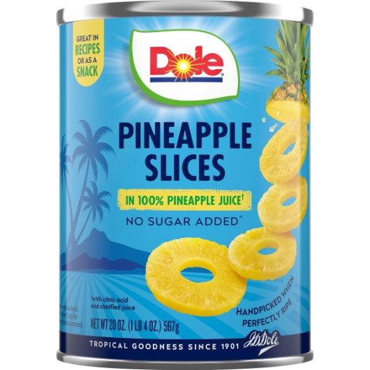 Dole Pineapple Sliced in Juice, 12 x 20 oz Case - DOT product image 2