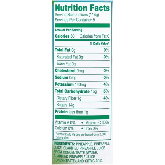 Dole Pineapple Sliced in Juice, 12 x 20 oz Case - DOT product image 8