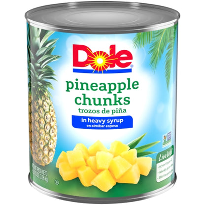 Dole Fancy Pineapple Chunks in Heavy Syrup, 6 x 106 oz Case - DOT product image 2