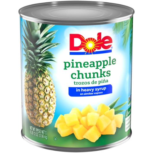Dole Fancy Pineapple Chunks in Heavy Syrup, 6 x 106 oz Case - DOT product image 5