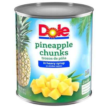 Dole Fancy Pineapple Chunks in Heavy Syrup, 6 x 106 oz Case - DOT product image 4