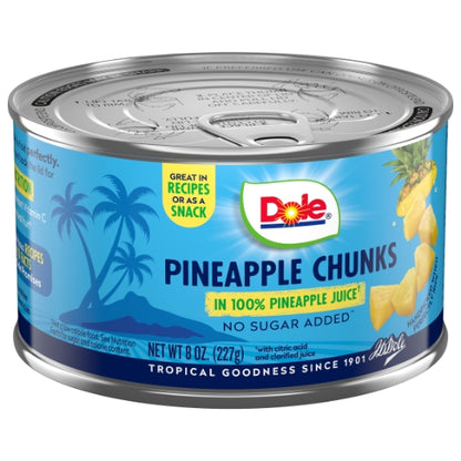 Dole Fancy Pineapple Chunks in Juice, 12 x 8 oz Case - DOT product image 5